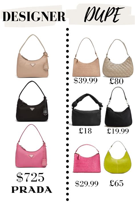 prada bag crossbody dupe|Prada baguette bag dupe.